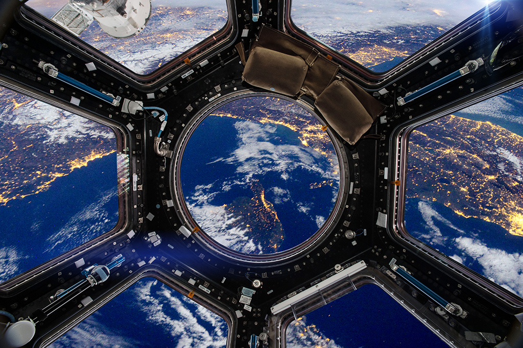 Earth and Spacecraft Elements of this image furnished by NASA Machingo